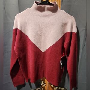 Cynthia Rowley Colorblock Turtleneck Sweater